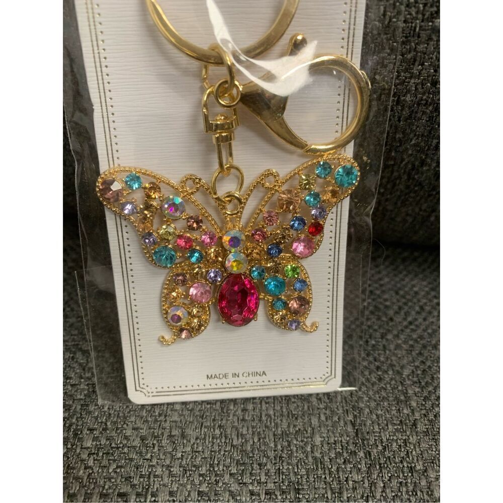 Multicolored Butterfly Keychain - Picture 3 of 3